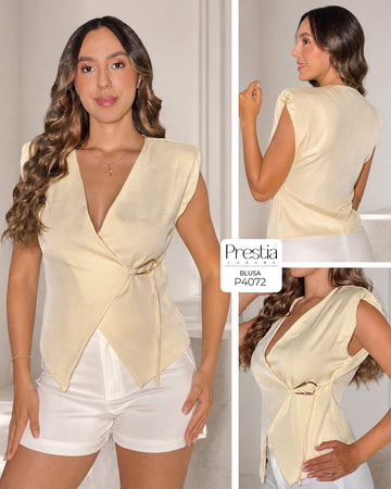 P4072 BLUSA CELINE AMARILLO