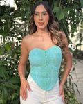P4077 BLUSA MAYA BORDADA VERDE MENTA