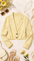 P4078 DUO CHAQUETA TOP FRESCURA AMARILLA