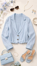 P4078 DUO CHAQUETA TOP FRESCURA AZUL