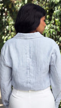 P4078 DUO CHAQUETA TOP FRESCURA AZUL