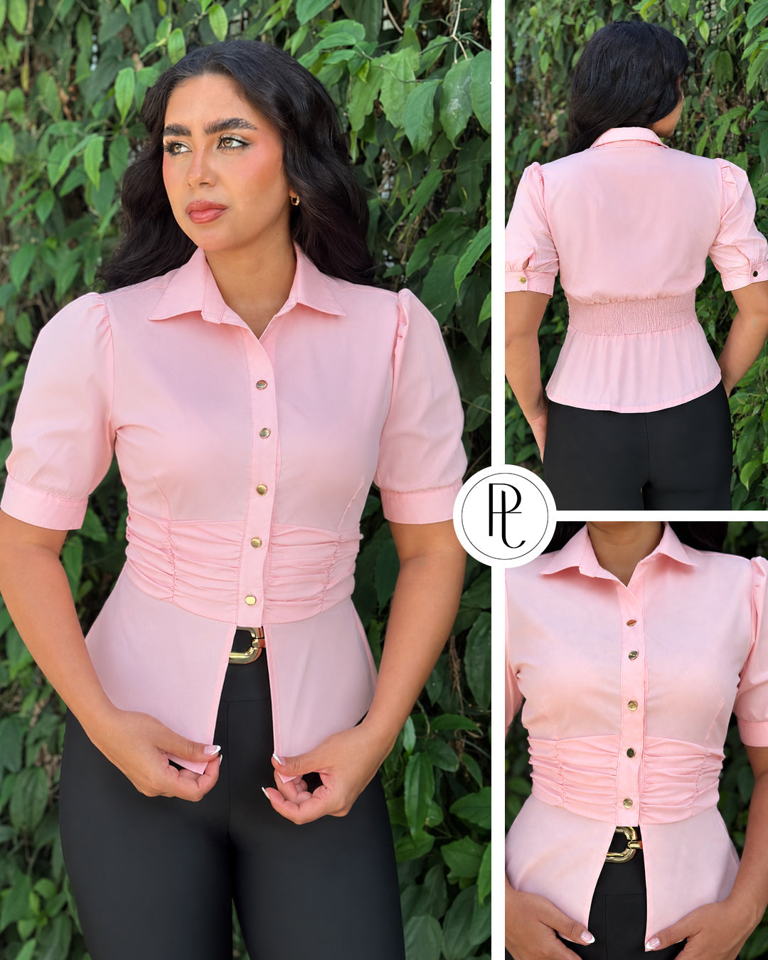 P4089 CAMISA POPELINA ROSADO