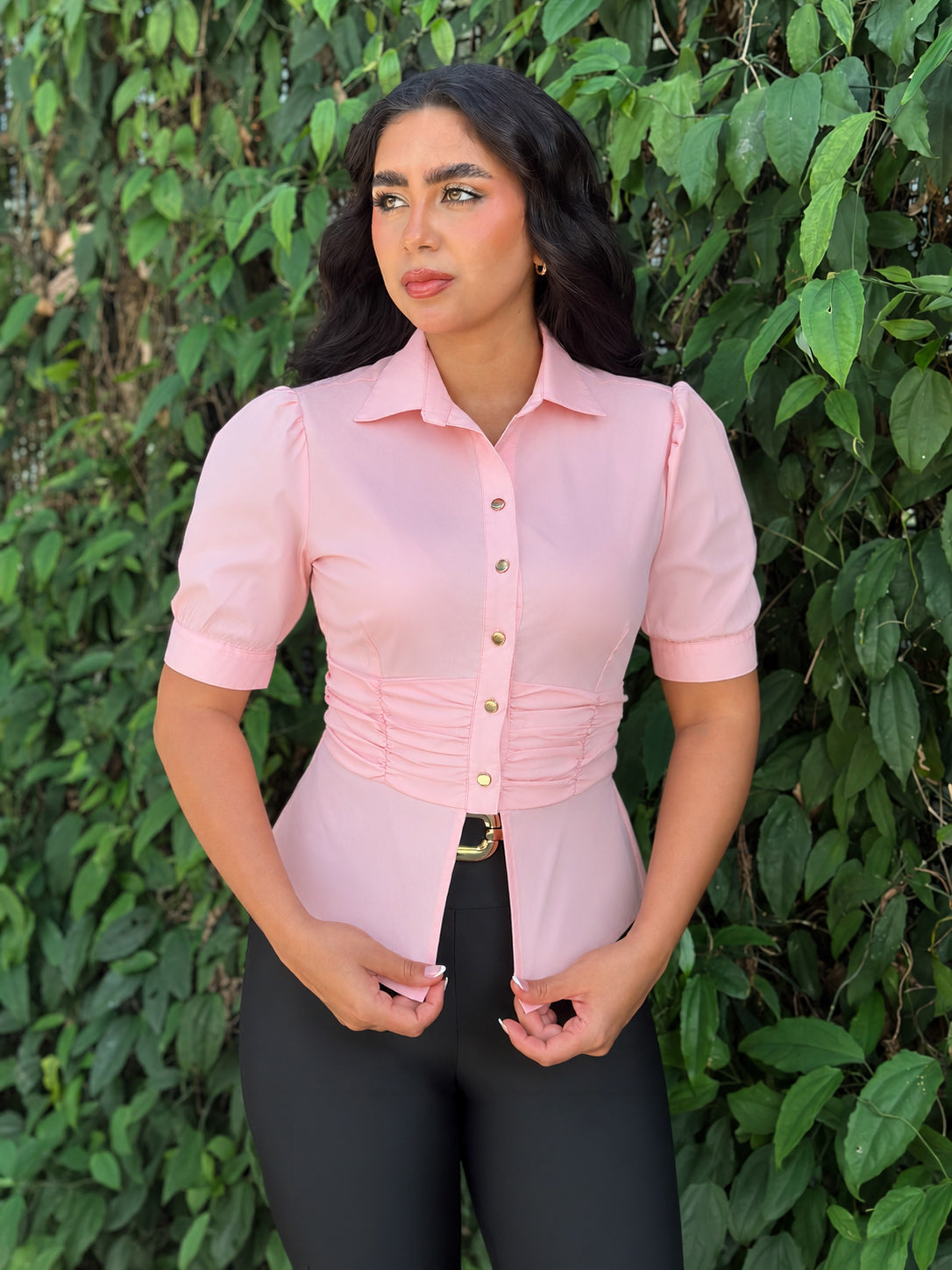 P4089 CAMISA POPELINA ROSADO