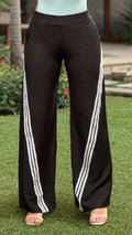 P74196 PANTALÓN LINO POLIESTER NEGRO