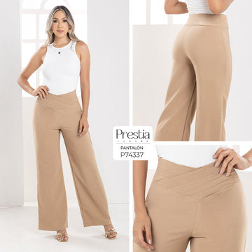 P74337 PANTALÓN NOCHE DE VIENA CAMEL OSCURO