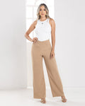 P74337 PANTALÓN NOCHE DE VIENA CAMEL OSCURO