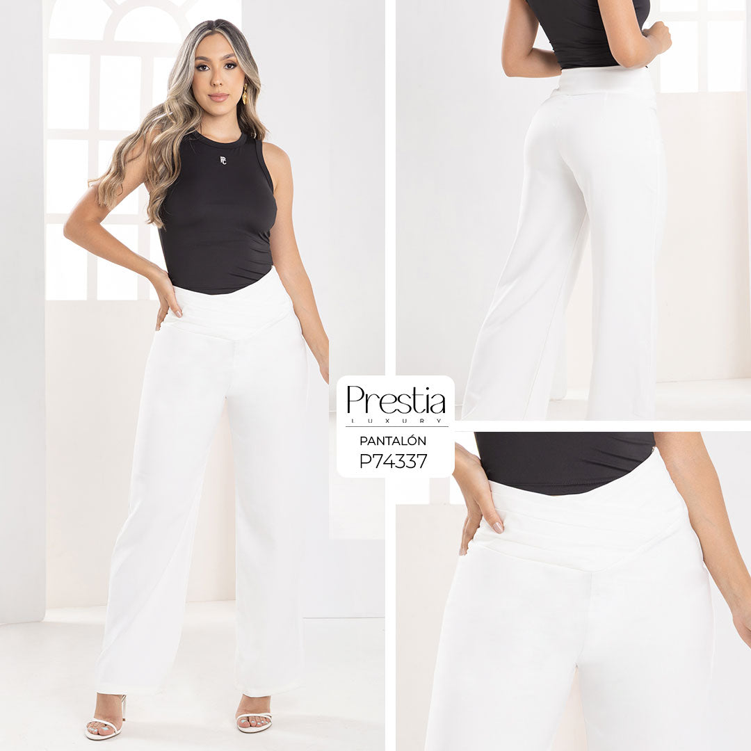 P74337 PANTALÓN NOCHE DE VIENA MARFIL