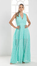 P74358 VESTIDO FALSO CHALIS VERDE MENTA