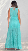 P74358 VESTIDO FALSO CHALIS VERDE MENTA