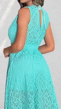 P74358 VESTIDO FALSO CHALIS VERDE MENTA