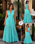 P74358 VESTIDO FALSO CHALIS VERDE MENTA