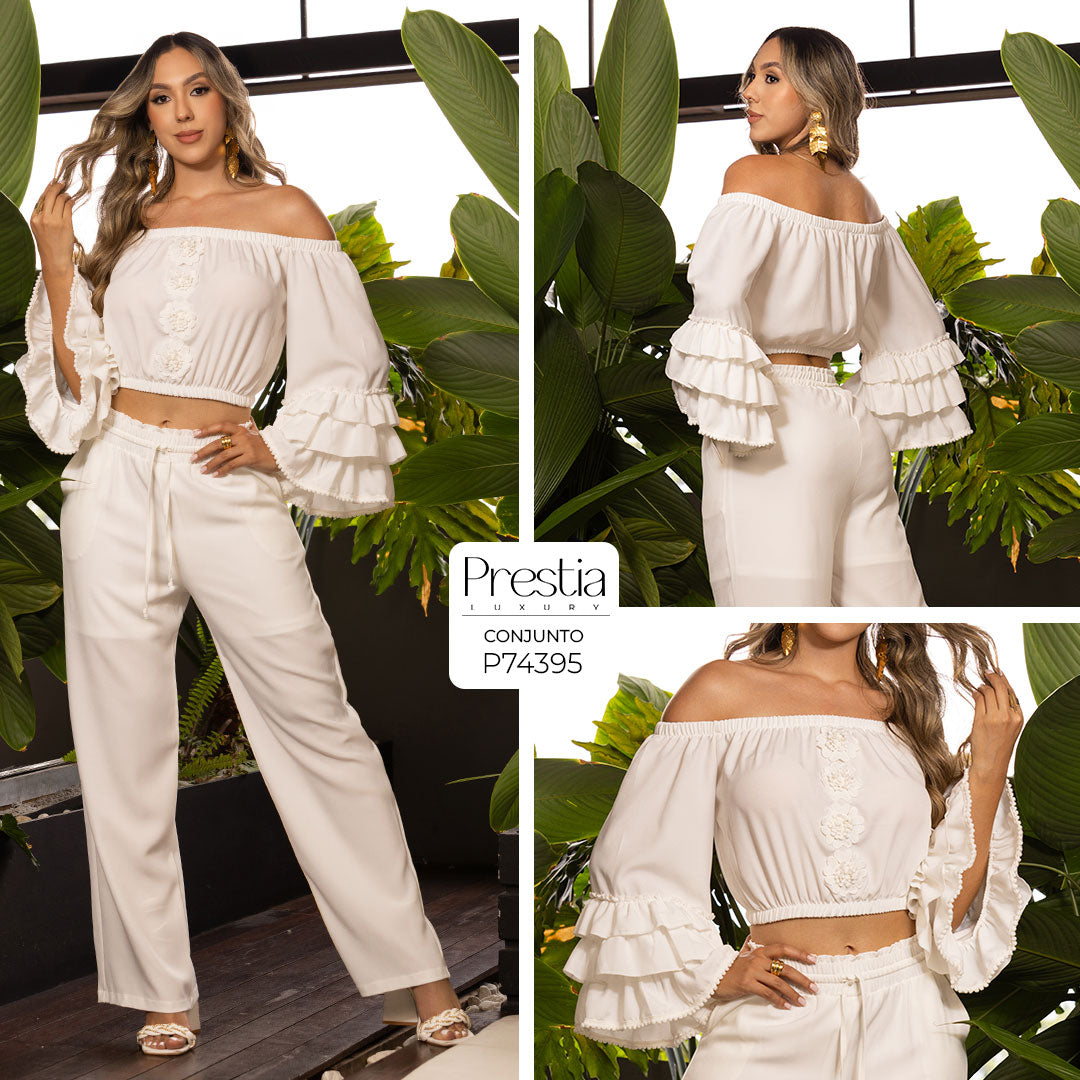 P74395 CONJUNTO FIJI MARFIL