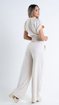 P74411 CONJUNTO LINO BEIGE