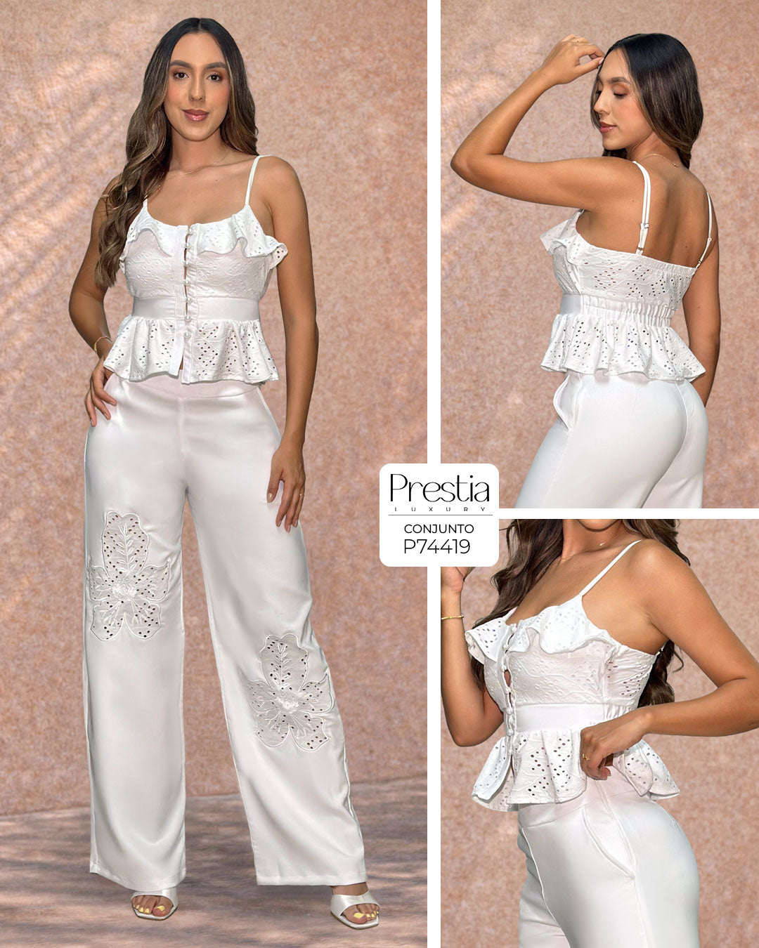 P74419 CONJUNTO NOCHE DE VIENA BLANCO