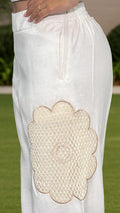 P74420 CONJUNTO LINO RAYON NATURAL MARFIL