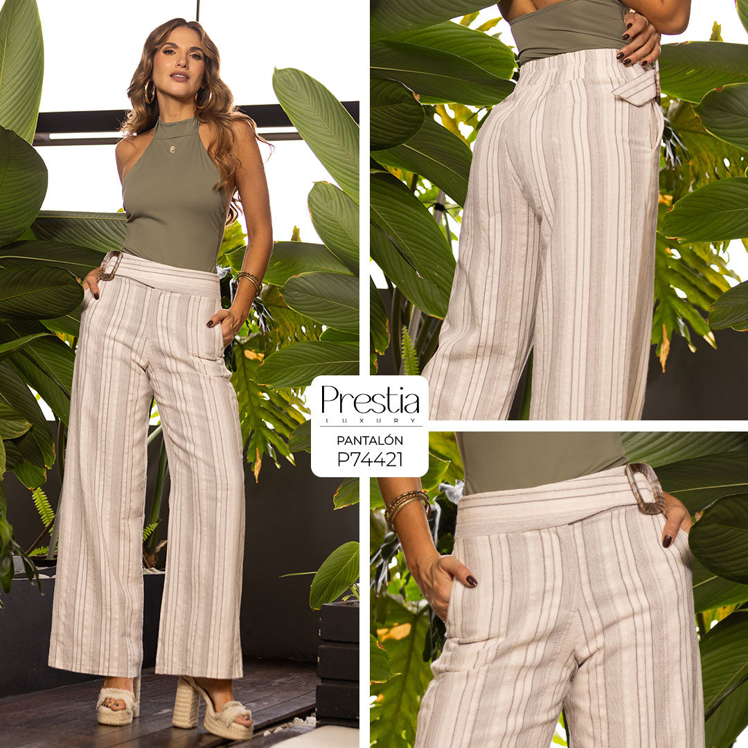 P74421 PANTALÓN SIERRA RAYAS NEGRAS