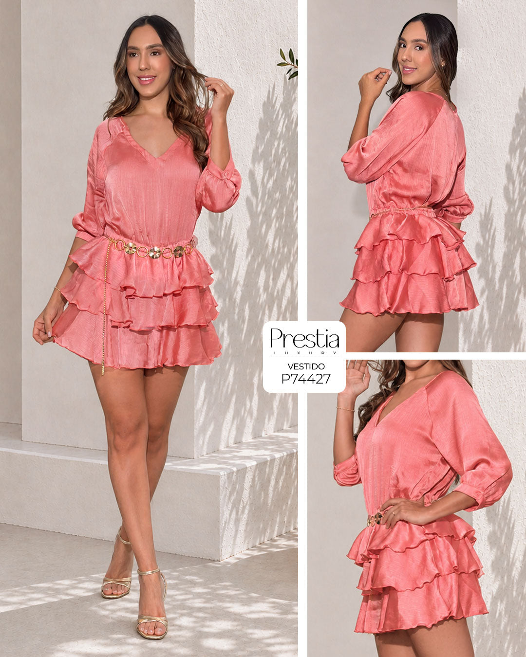 P74427 VESTIDO SIMKAI CORAL