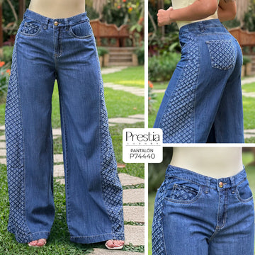 P74440 PANTALÓN INDIGO AZUL