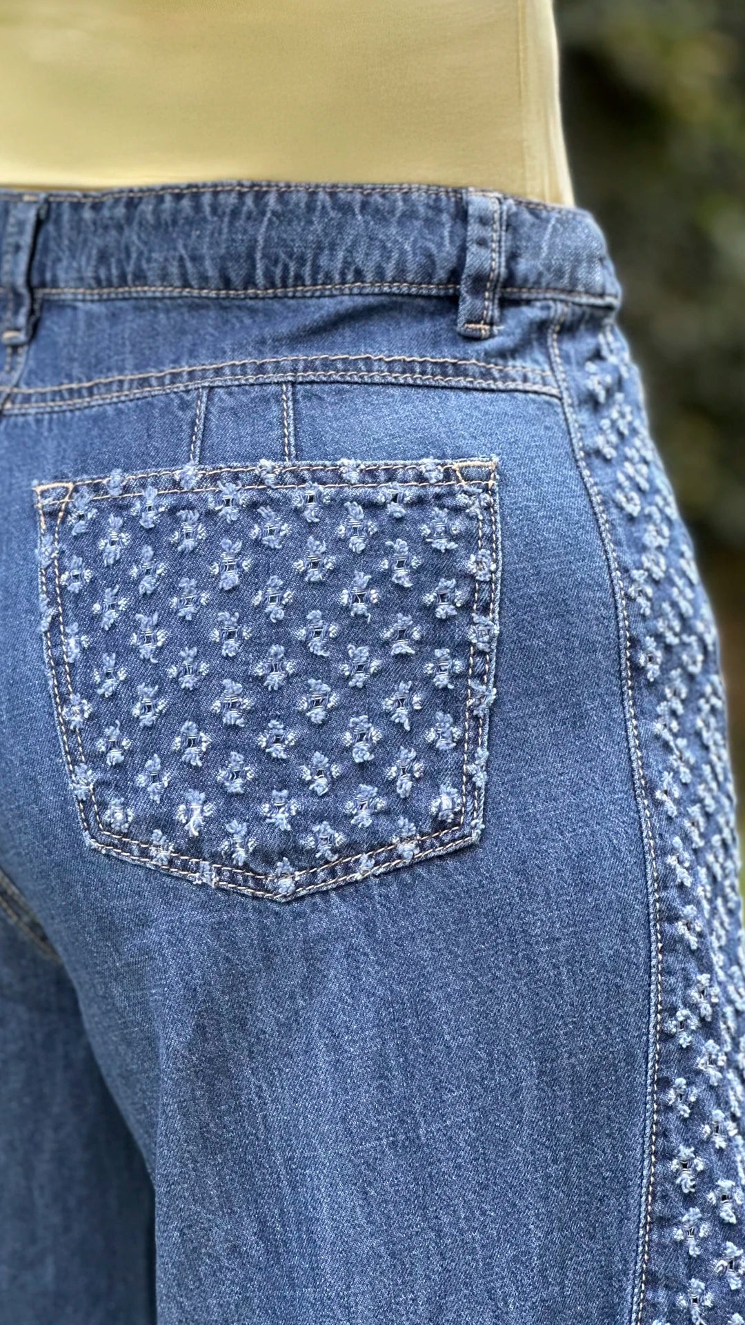 P74440 PANTALÓN INDIGO AZUL