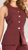 P74447 CONJUNTO NOCHES DE VIENA VINOTINTO