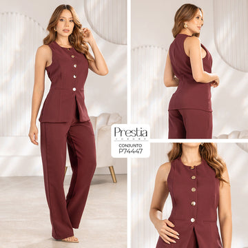 P74447 CONJUNTO NOCHES DE VIENA VINOTINTO