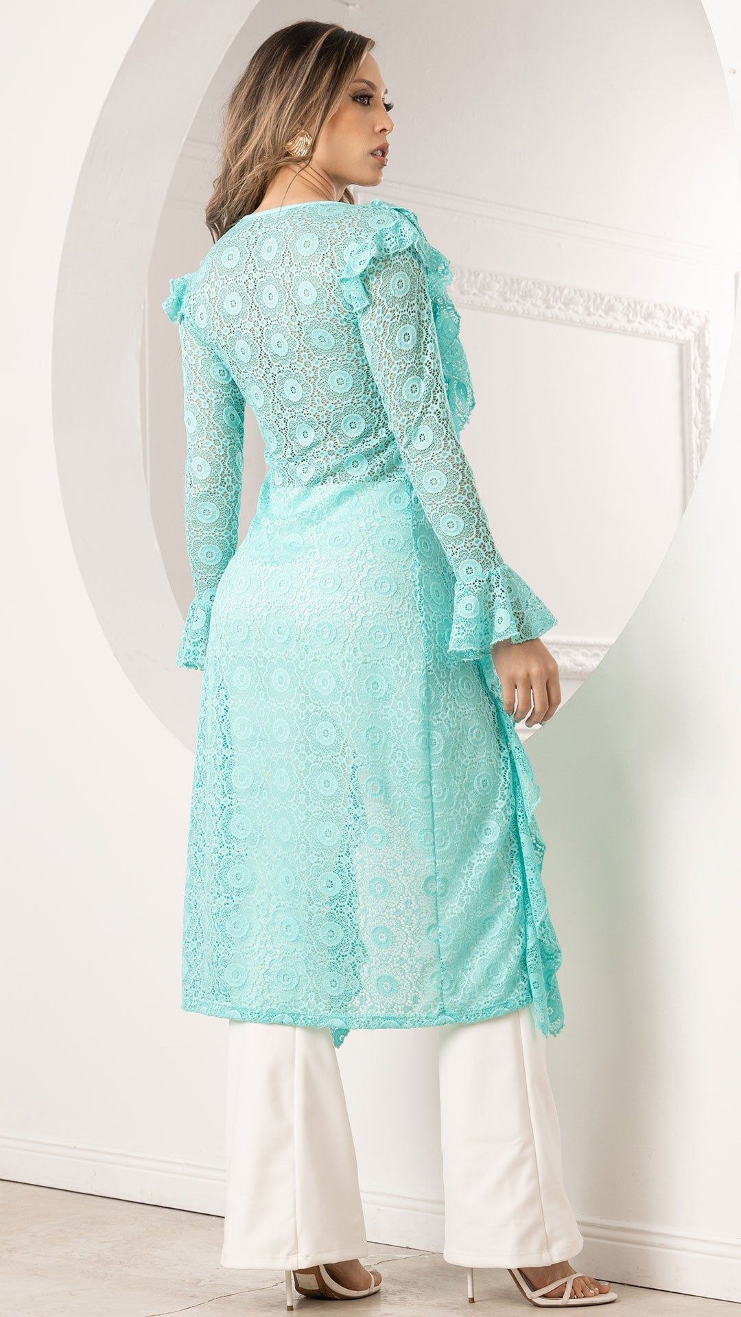 P74462 BLUSON BLONDA VERDE MENTA