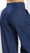 P74475 PANTALON CHAMBRAY AZUL