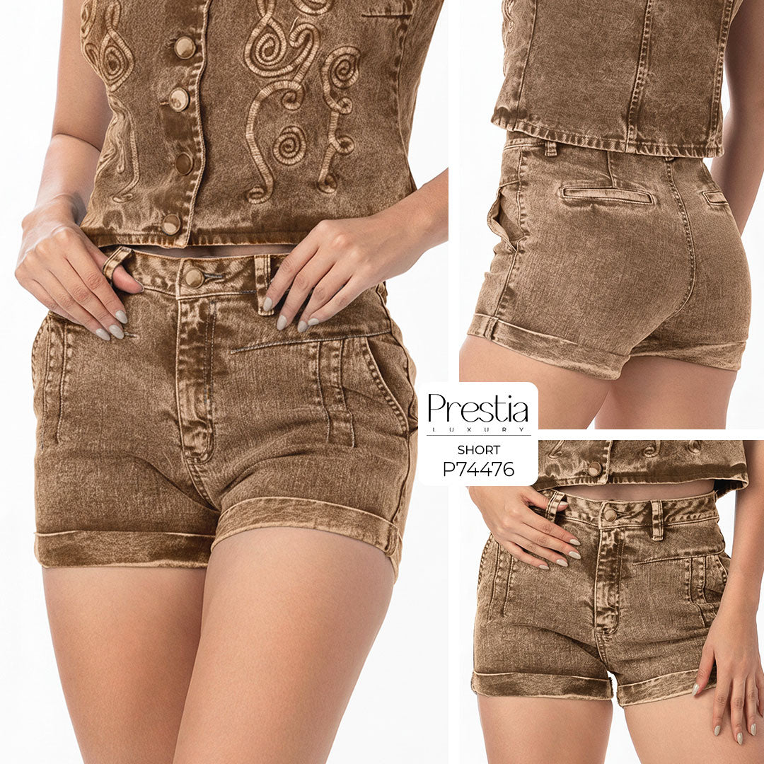 P74476 SHORT DRILL LICRADO MOKA