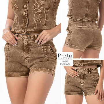 P74476 SHORT DRILL LICRADO MOKA