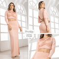 P74489 CONJUNTO LICRA DESTELLANTE PALO DE ROSA