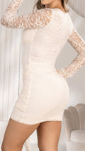 P74500 VESTIDO BLONDA BEIGE