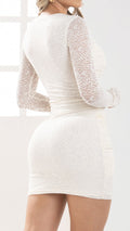 P74500 VESTIDO BLONDA MARFIL
