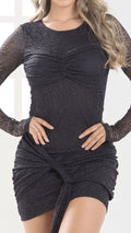 P74500 VESTIDO BLONDA NEGRO 1