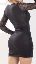 P74500 VESTIDO BLONDA NEGRO 1