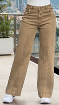 P74506 PANTALON DRILL MOKA