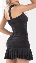 P74510 VESTIDO MALLATEX NEGRO