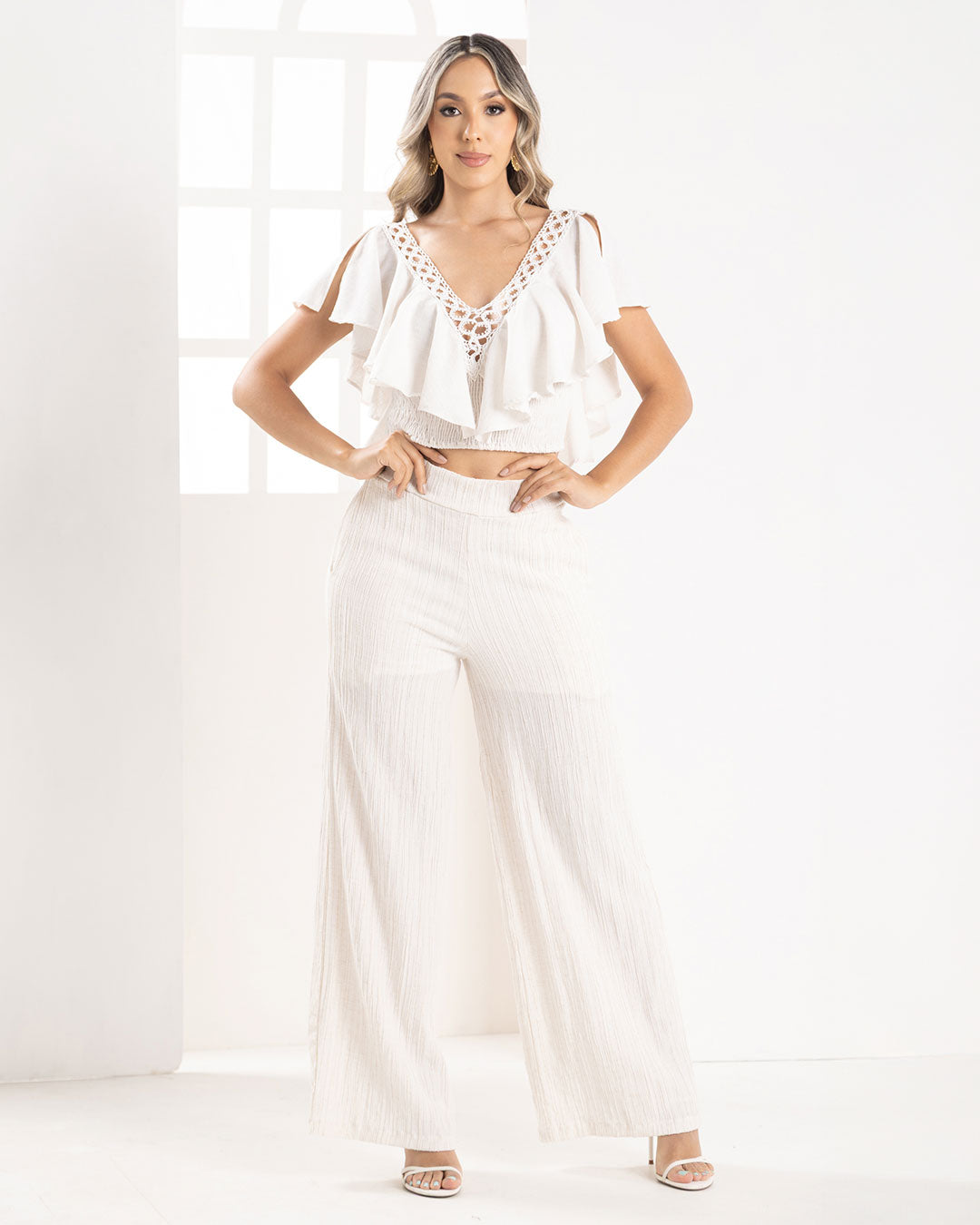 P74520 CONJUNTO LINO MARFIL