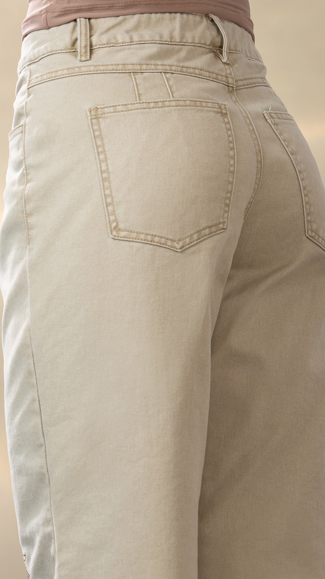 P74525 PANTALON DRILL CAMEL
