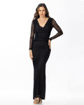 P74527 VESTIDO MALLATEX NEGRO