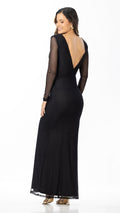 P74527 VESTIDO MALLATEX NEGRO