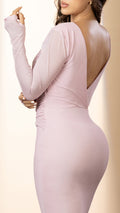 P74527 VESTIDO MALLATEX PALO DE ROSA