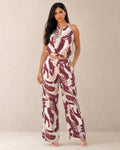 P74529 CONJUNTO LINO POLIESTER CAMEL VINOTINTO