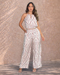 P74529 CONJUNTO LINO POLIESTER BLANCO VINOTINTO
