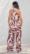 P74529 CONJUNTO LINO POLIESTER CAMEL VINOTINTO