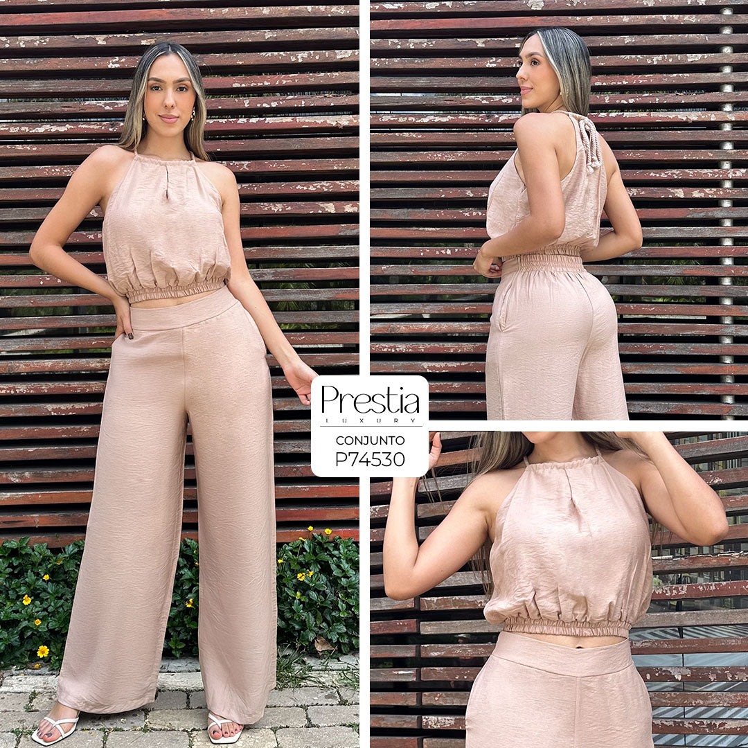 P74530 CONJUNTO LINO CAMEL