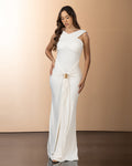 P74531 VESTIDO JABON MARFIL