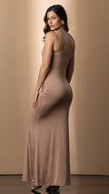 P74531 VESTIDO JABON MOKA