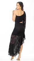 P74532 VESTIDO BLONDA NEGRO