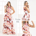 P74535 CONJUNTO LINO MARFIL HOJAS CAFE