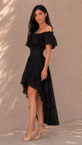 P74536 VESTIDO BLONDA NEGRO